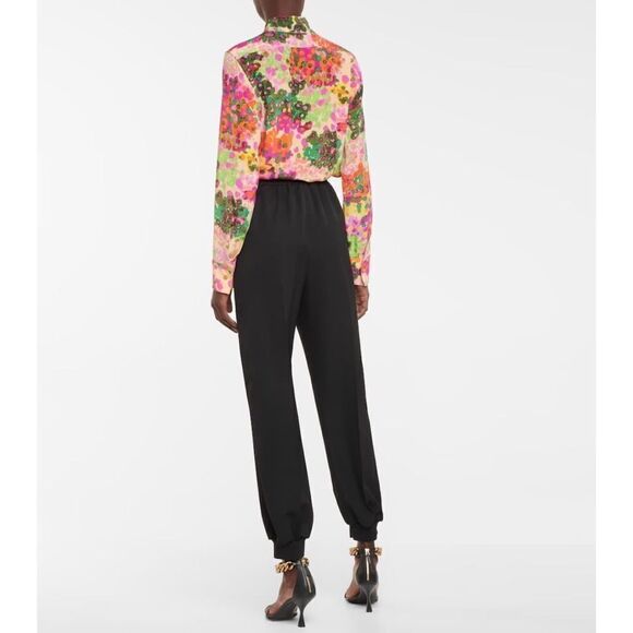 Stella McCartney NICOLE WOOL Zipper Fly Jogger Pants Black Size IT46 (L/US10) - Picture 3 of 12